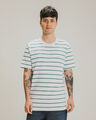 Playera Blanca Con Rayas,VERDE OBSCURO